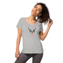 Load image into Gallery viewer, It's a Fine Line... V-Neck (Grey)